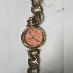 ES3575 Fossil Orange/ Yellow Gold Toned steel Watch 026mm